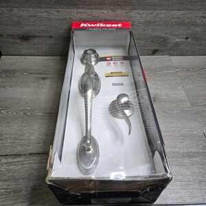 Kwikset Shelburne Satin Nickel Front Entry Door Handleset Lock w/ Dorian Lever
